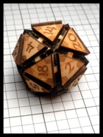 Dice : Dice - 20D - Wood Laser Engraved DYI Assembly - eBay Sept 2015